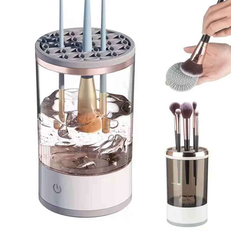 USB plug portable electric makeup brush for quick cleaning