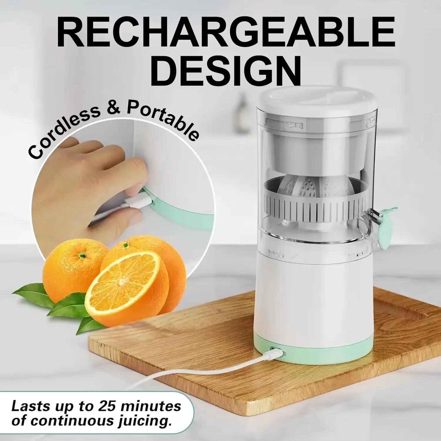 Extractor Fully Automatic Fruit Household Juicer Portable Juice Machine Residue Separation Bidirectional Spiral Fruit Juicer Cup